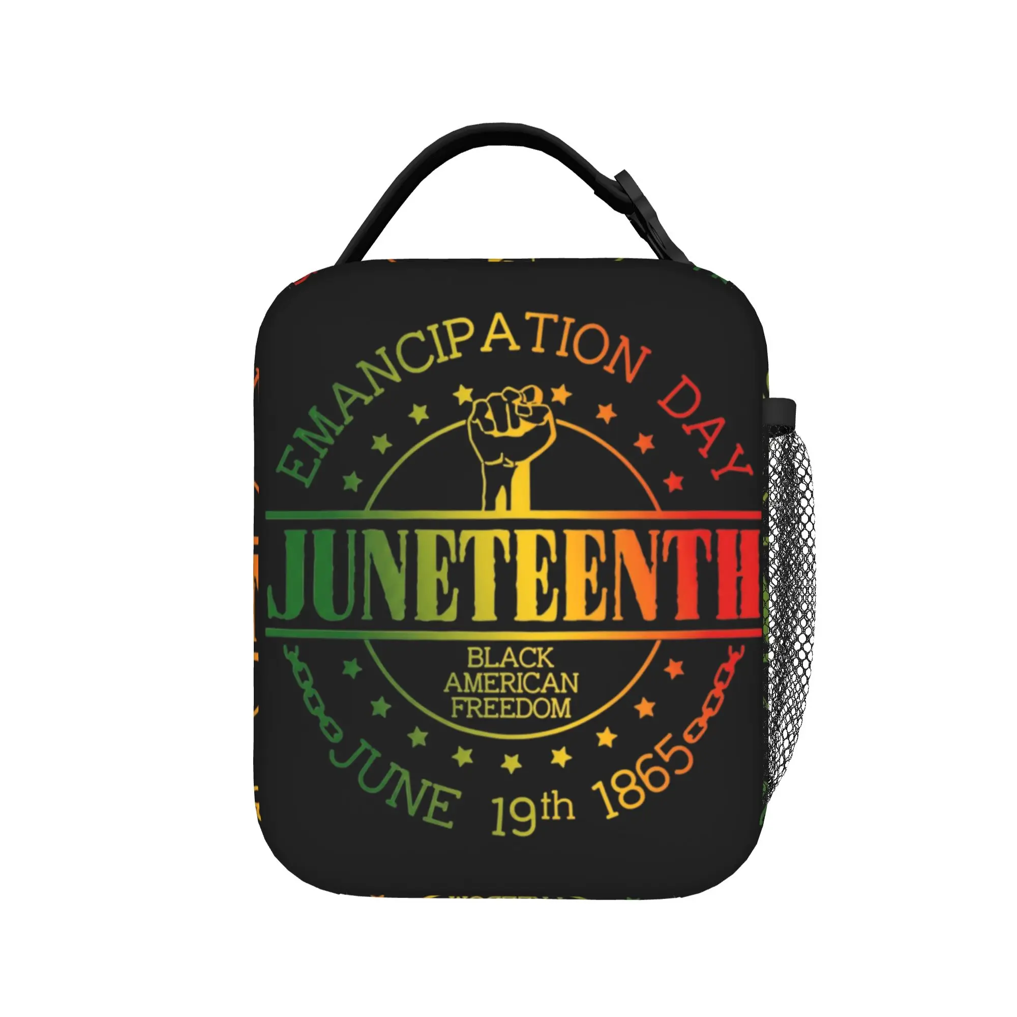 Black History Insulated Lunch Bag High Capacity  Meal Container Cooler Bag Tote Lunch Box Beach  Outdoor Girl Boy