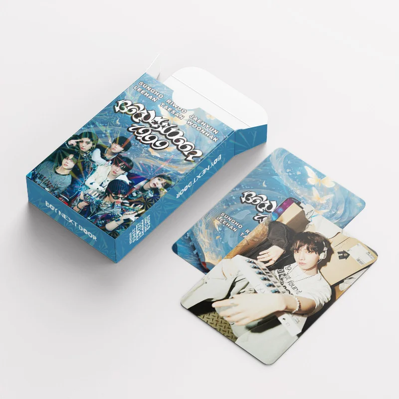 92pcs/set BOYNEXTDOOR Album LOMO Card Support Photo Card Boy Next Door Small Sticker Postcard Collector Card Gift SUNGHO RIWOO