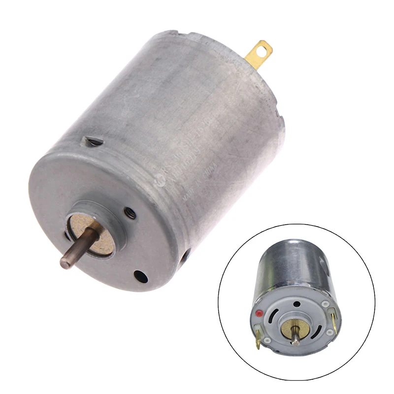 DIY Toy Hair Dryer Components, Micro Motor High-Speed Electric Fan, 360SH DC12V-24V 13800RPM Carbon Brush Engine