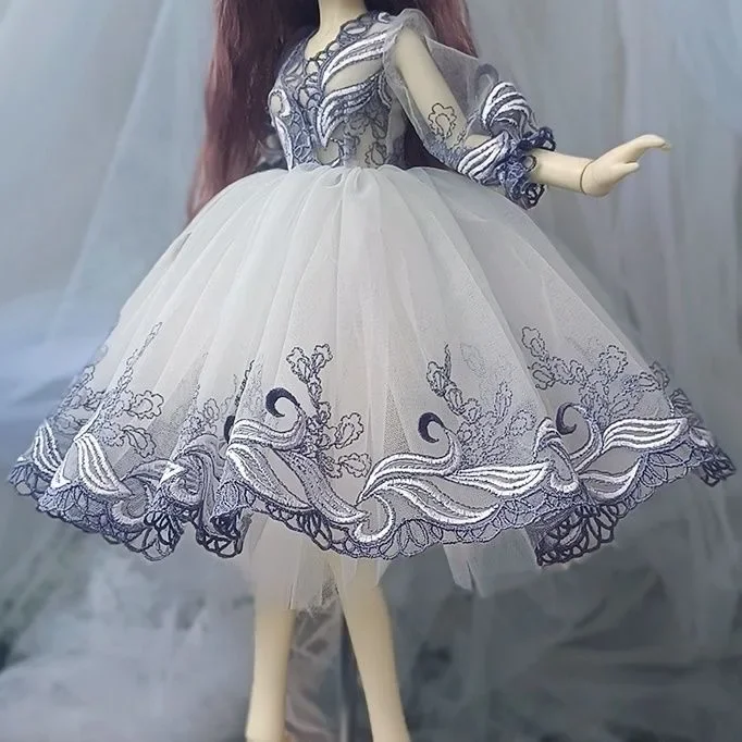 1/4 BJD Dress Embroidery Puffiness SD MDD Doll Clothes