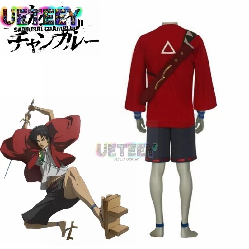 UETEEY COS Samurai Champloo Cosplay Costume Mugen Cos Cothes Halloween Set