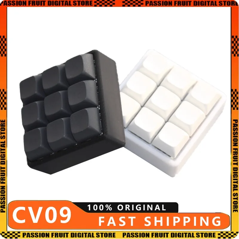 

CV09 DIY Mini Keyboard 9 keys QMK Firmware Full-Key Hot-swappable Kit Wired High Quality Macro Keys Keyboards PC Accessory Gift