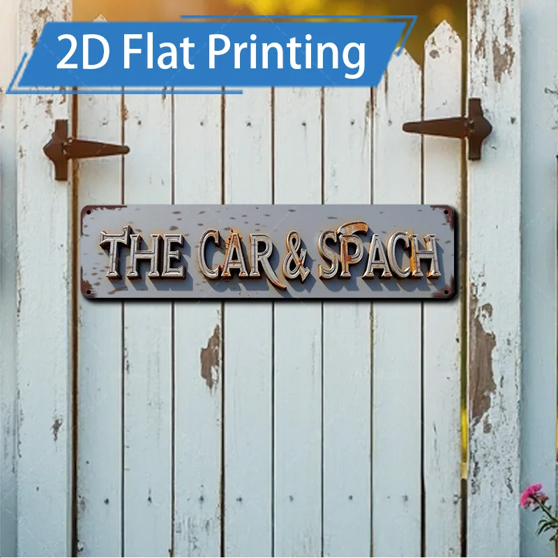 

1 шт. металлический знак, 4x16 дюймов, металлический знак «Винтажный стиль «Машина и врач» для домашнего декора в деревенском стиле»