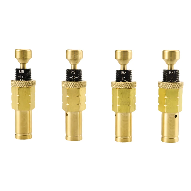 

New Product Brass Automatic Tire Deflator With Scale Portable Manual Operation Tire Deflation Device Offroad Tire Deflators
