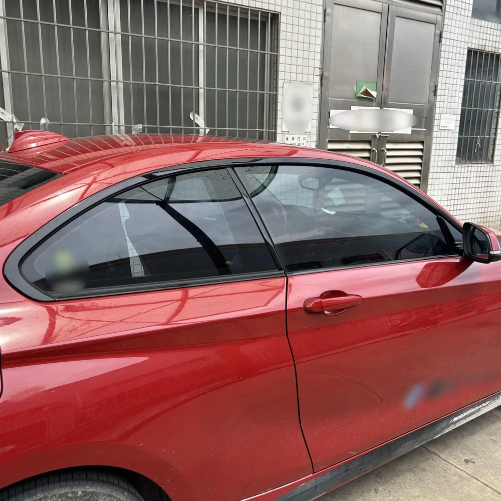 Glossy Black PVC Car Window Decorative Strip Sticker for BMW 2 Series F22 2012-2019 Exterior Protection Accessory
