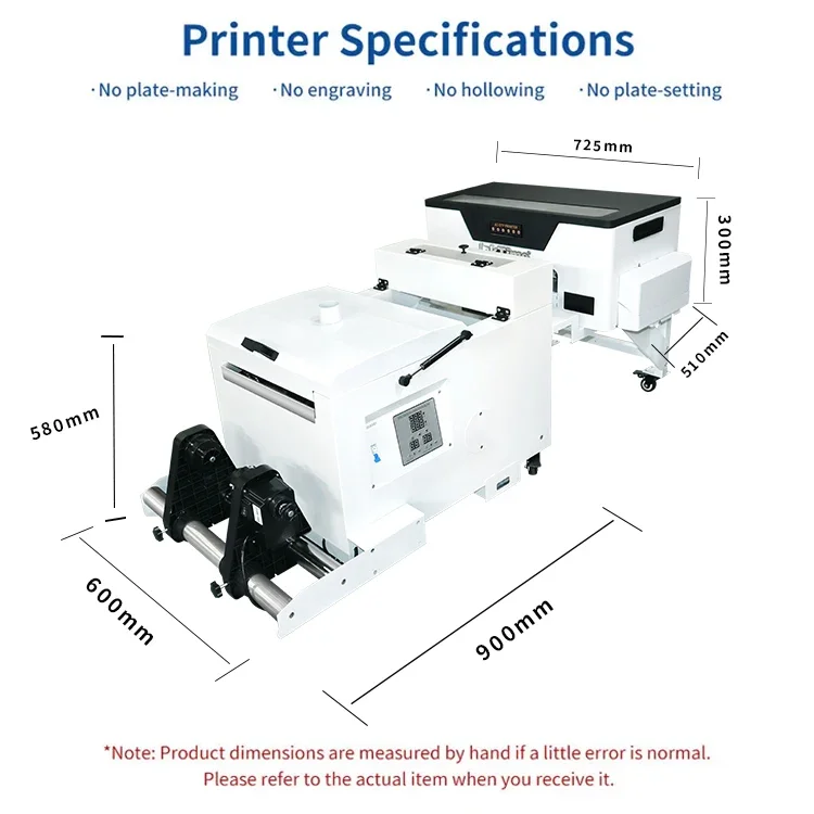 Fast Printing Speed 30cm A3 Pet Film Dtf Printer With Single Double F1080 Head A3 T shirt Printing Machine