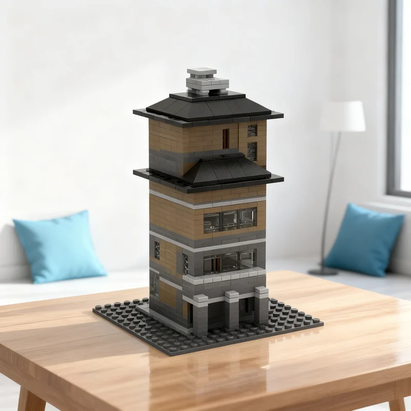 

4692pcs MOC Microscale Brick Mansion Architecture Model Building Blocks Construction Toys Christmas Gifts Brick Kids Education