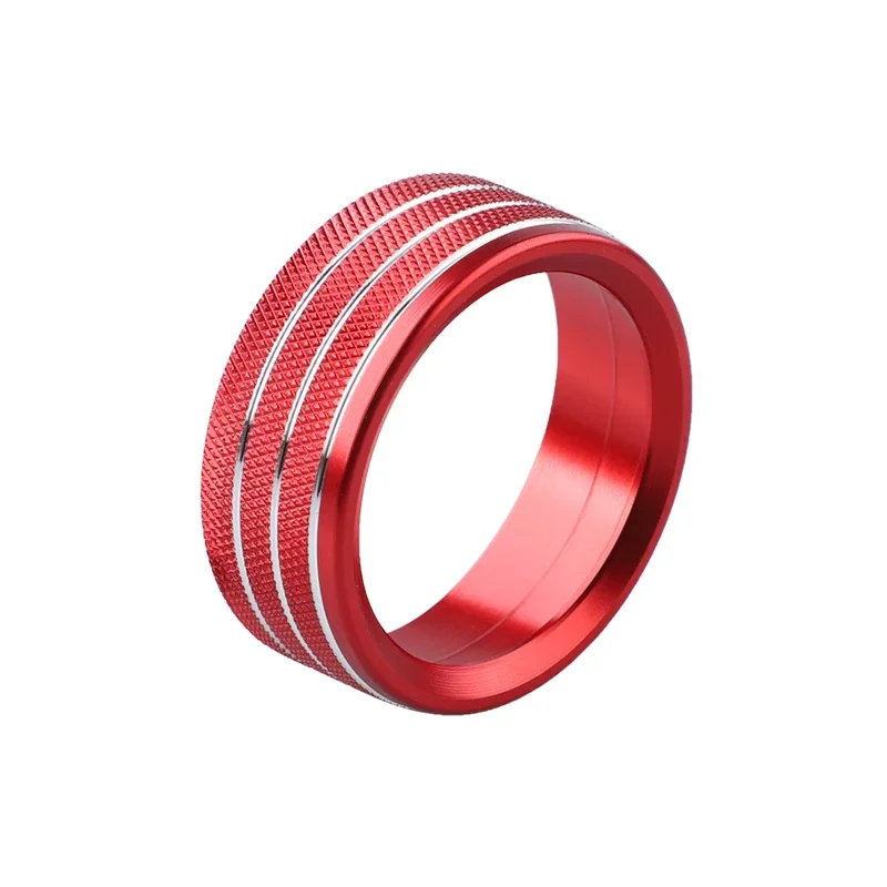 تكييف الهواء حجم راديو زر المقبض غطاء الألومنيوم حلقة الزخرفية ل دودج تشالينجر شاحن الملحقات 2015-2020 #4