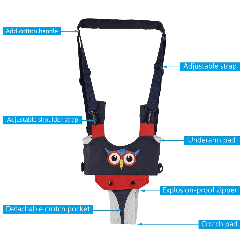 Baby Learning Walking Belt Baby Walker Toddler Rope Boy Girl Seat Walk Anti-fall Belt Baby Dual-use Child Traction Rope Artifact