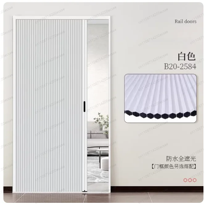 Customized size Honeycomb Folding Door Staircase Invisible Partition Door Full Blackout Living Room Honeycomb Door Trackless