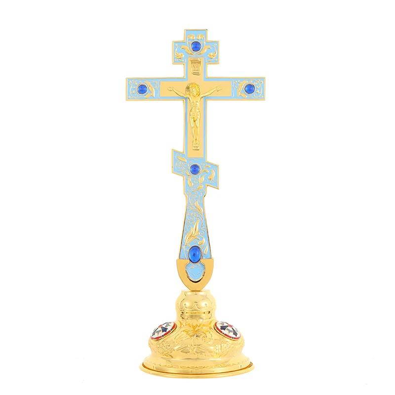 Holy Orthodox Cross Alloy Jesus Christian Table Wall Cross Catholic Religious Church Decor Gifts иисус крест православный