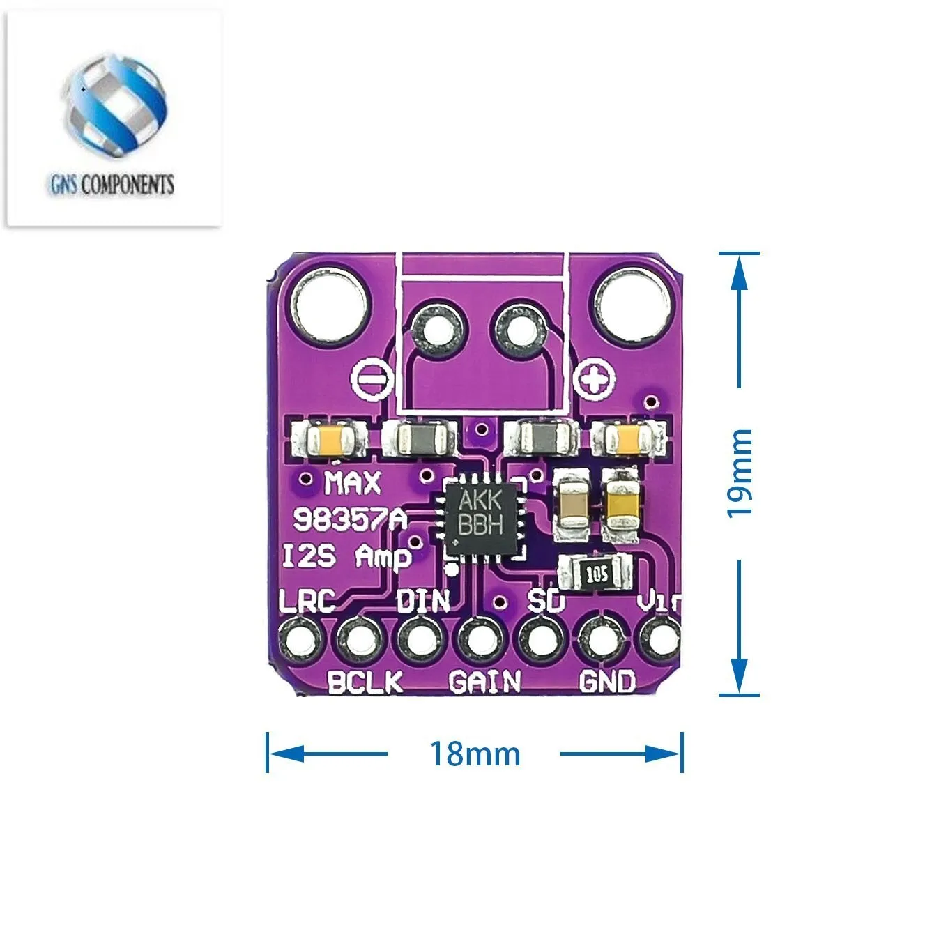 10pcs Max98357 I2S 3W Class D Amplifier Breakout Interface Dac Decoder Module Filterless Audio Board For for Raspberry Pi Esp32