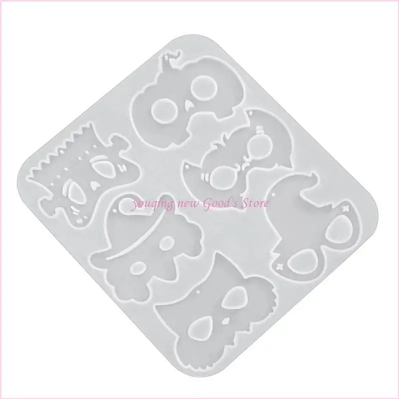 

57QA тыква серьги кулон форма пауки узор серьги силиконовая форма DIY Хэллоуин Рождественские украшения Декор серьги эпоксидная