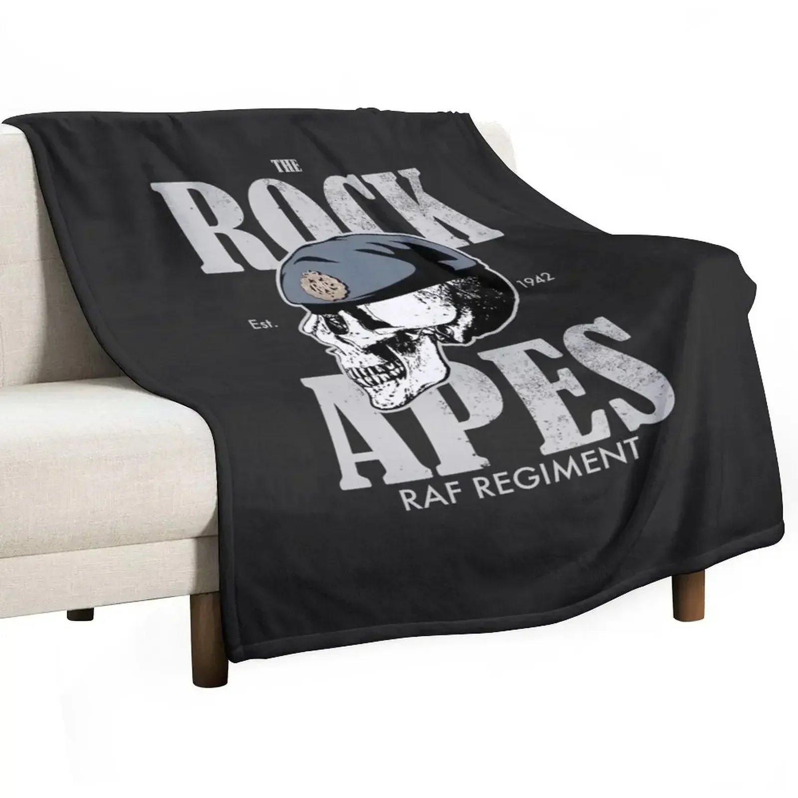 

RAF Regiment Rock Apes (distressed) Throw Blanket bed plaid Softest Thermals For Travel Decorative Beds Blankets