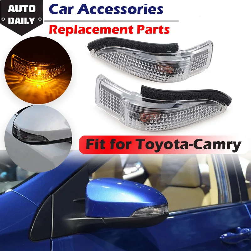 Clignotant de rétroviseur adapté pour Toyota Corolla 2014 2015 2016 2017 Camry Avalon, accessoires de voiture 81730-52100/81740-52050
