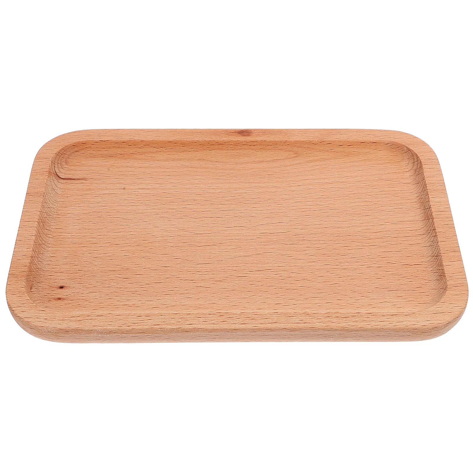 Rectangular Beech Dining Tray Multipurpose Serving Tray Snack Fruit Bread Plate Food Serving Board Wooden Trays
