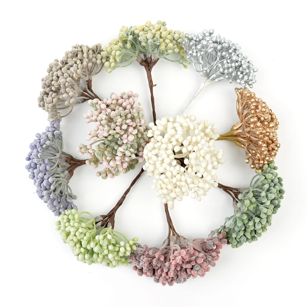 6Pcs/Bunch Artificial Flower B - Baby Breath Dried recension och pris