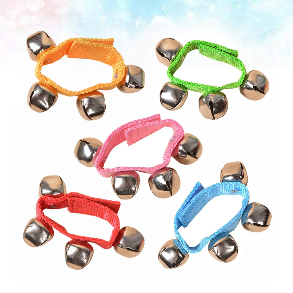 10 Pcs Childrens Toys Hand Crank Musical Rhythm Wrist Bell Kids Children’s