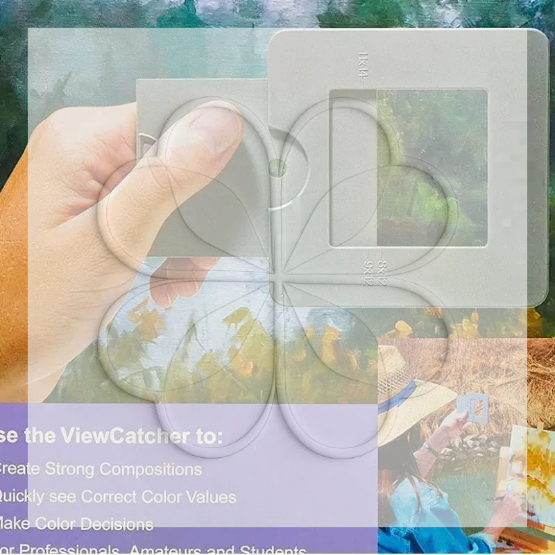 Creative View Catcher Multifunctional Artists Viewfinder Compact Composition Tool for Outdoor Hiking Art Creation