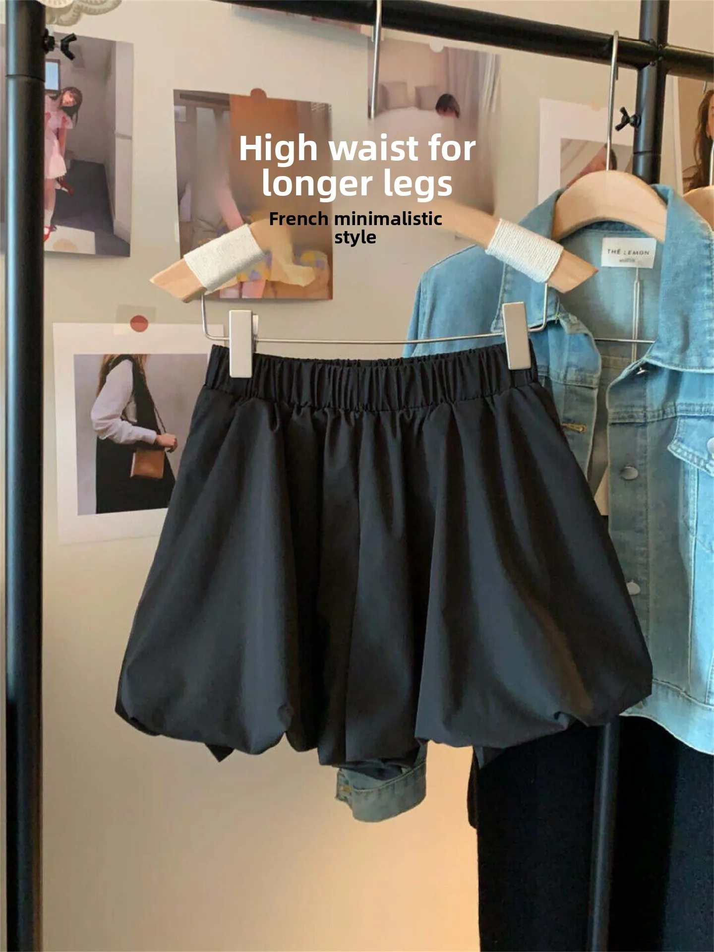 High Waist Puffy Skirt Pants for plus Size Women Casual Style Short Lantern Pants Slimming A-Line Half-length Skirts
