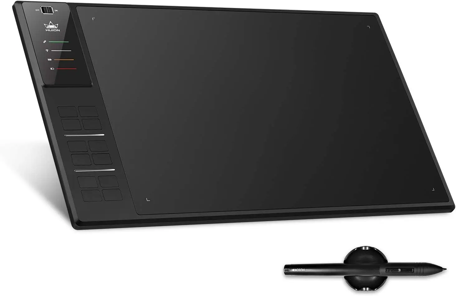 

Wireless Graphic Drawing Tablet 8192 Pen Pressure with 12 Press Keys Large Work Area