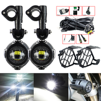 Motorcycle Auxiliary Headlights Fog Lights Spotlights accessories for R1200GS F800GS K1600 Universal Motorcycle 40W Fog Lamps