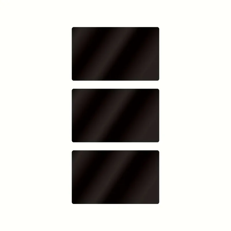 

25 Pcs BlackPureColorMetalCardPcs PracticalTypeMetalBusiness Card BlackDurableWatchNonFade Suitable forDailyOffice、Celebratio
