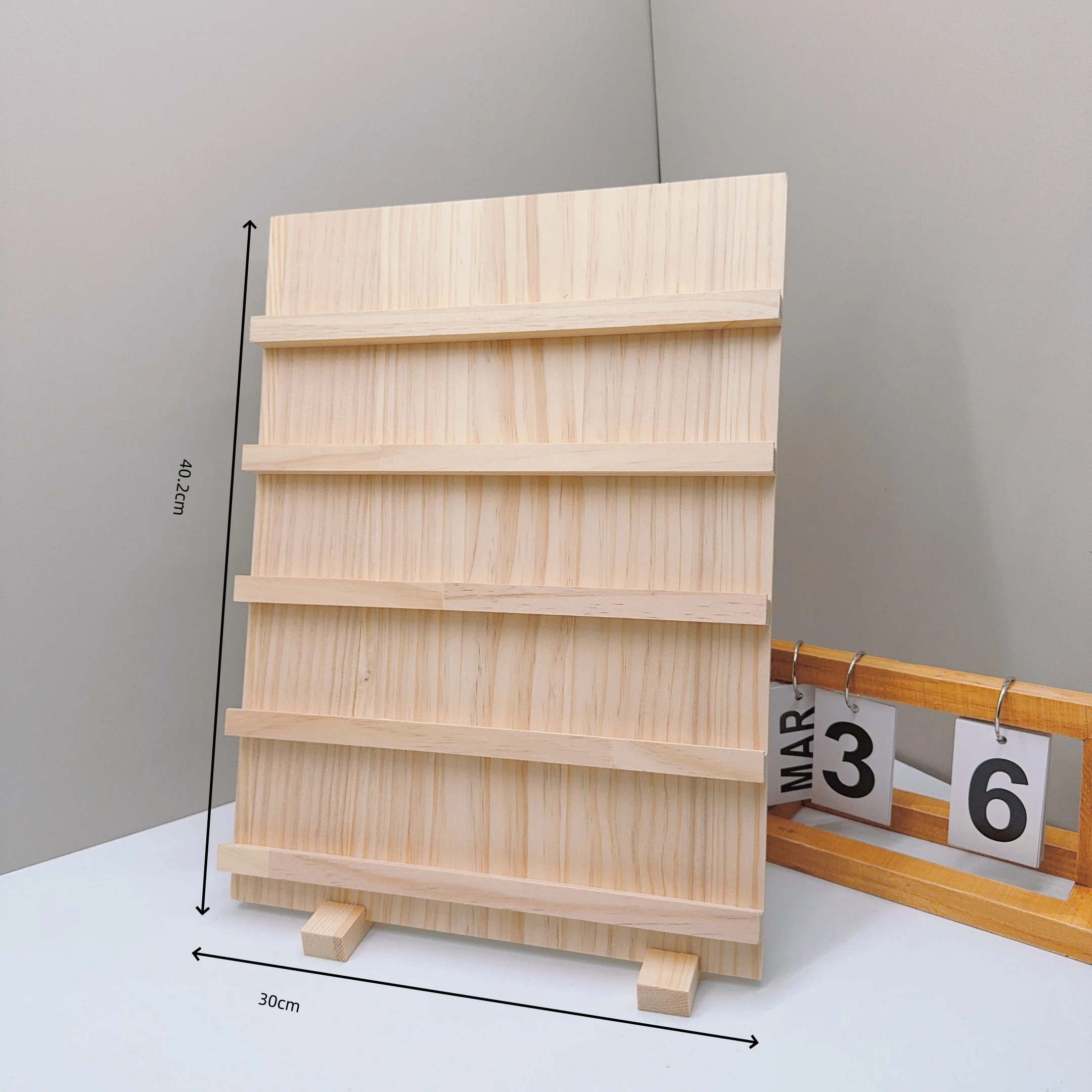 أقراط خشبية الإسورة عرض موقف 3/4/5 طبقات القرط قرط الاذن المرصع كرتون حامل مجوهرات الصلبة مكافحة القرط حامل مجوهرات