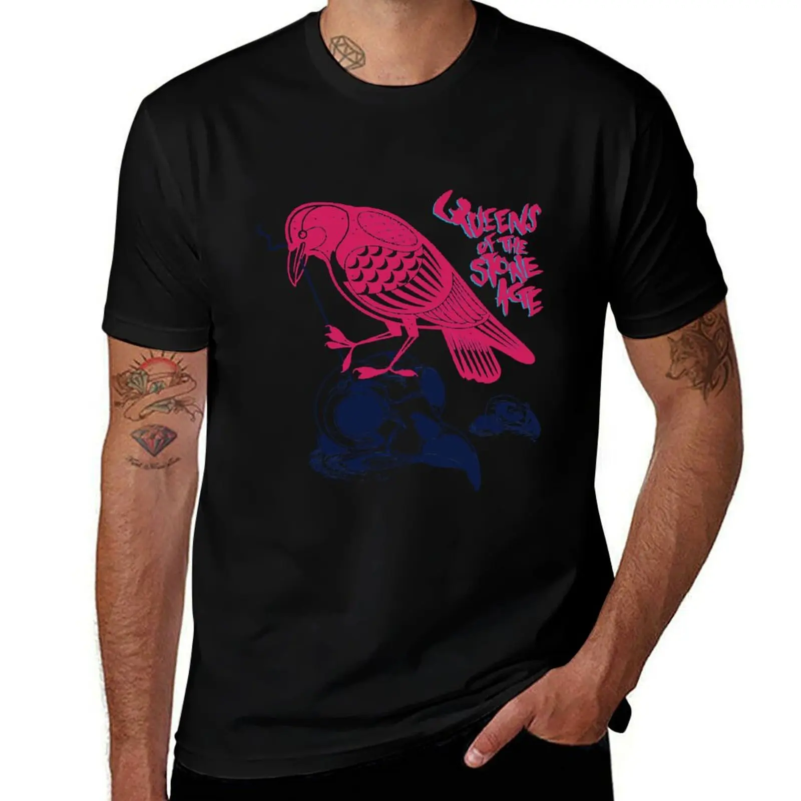 

Queen of the Stone Age T-Shirt printed t shirts for man men t shirt cotton 100% t shirts for man cotton T-Shirt