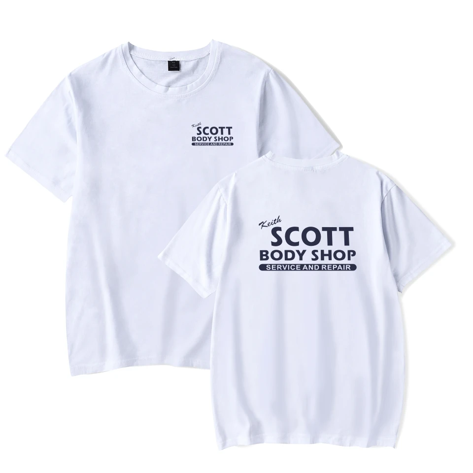 T-shirt à manches courtes Scott Body Shop pour hommes et femmes, Économie d'été, Économie en coton, Médicaments, Pamono Scott Body Shop Tshirt