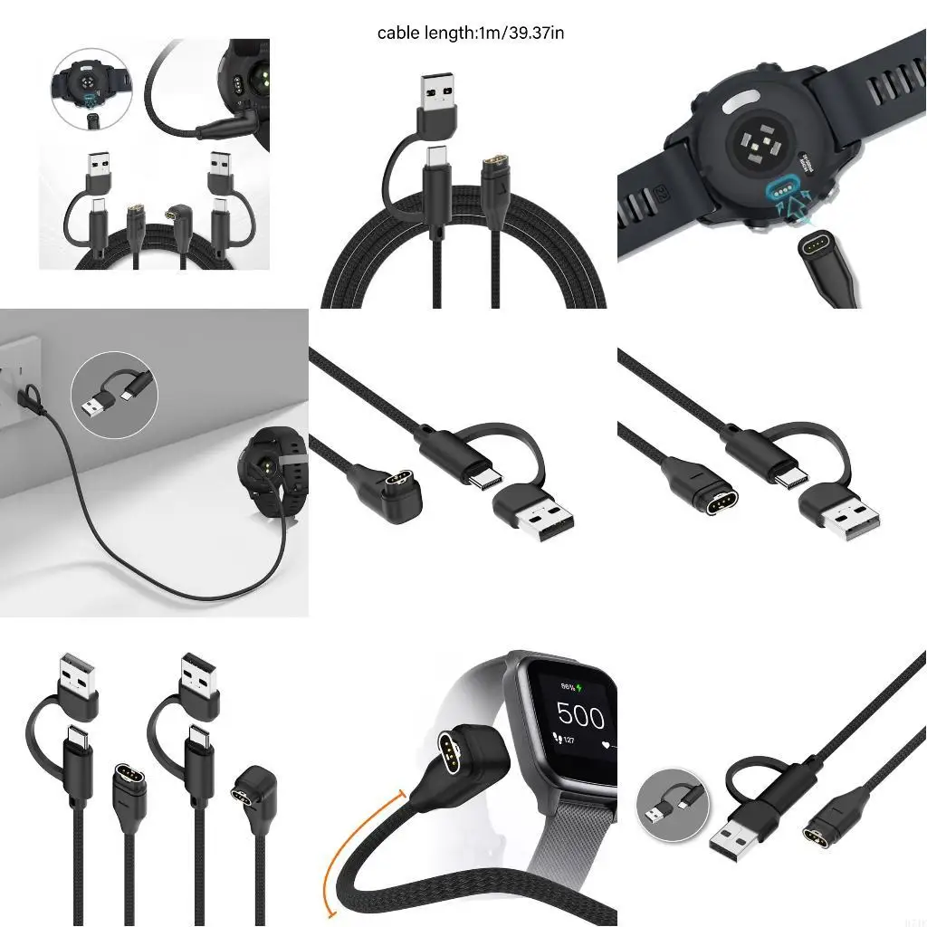 H7JF Двойной входной кабель USB Type C для носимы