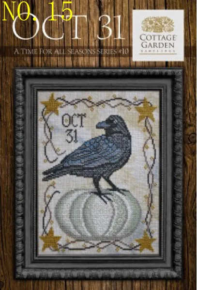 Crow 28-34 Nadelarbeits-Set Unbedrucktes Kreuzstich-Set DIY-Kits Kreuzstich-Stickerei-Set Stickerei-Kit