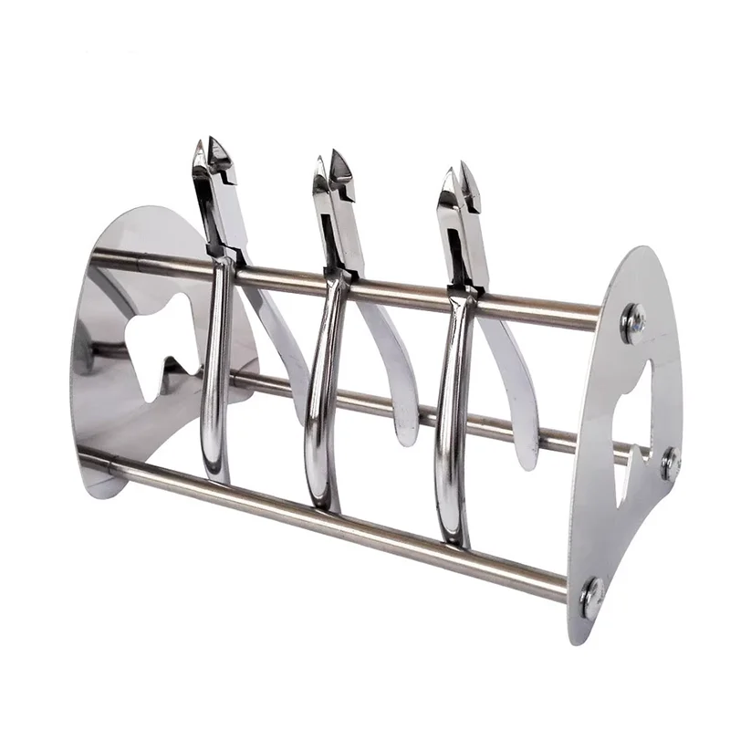 Dental Pliers Stand Holder Orthodontic Plier Rack Stainless Steel Display Stand Forceps Scissors Placement Dentistry Clinic Tool