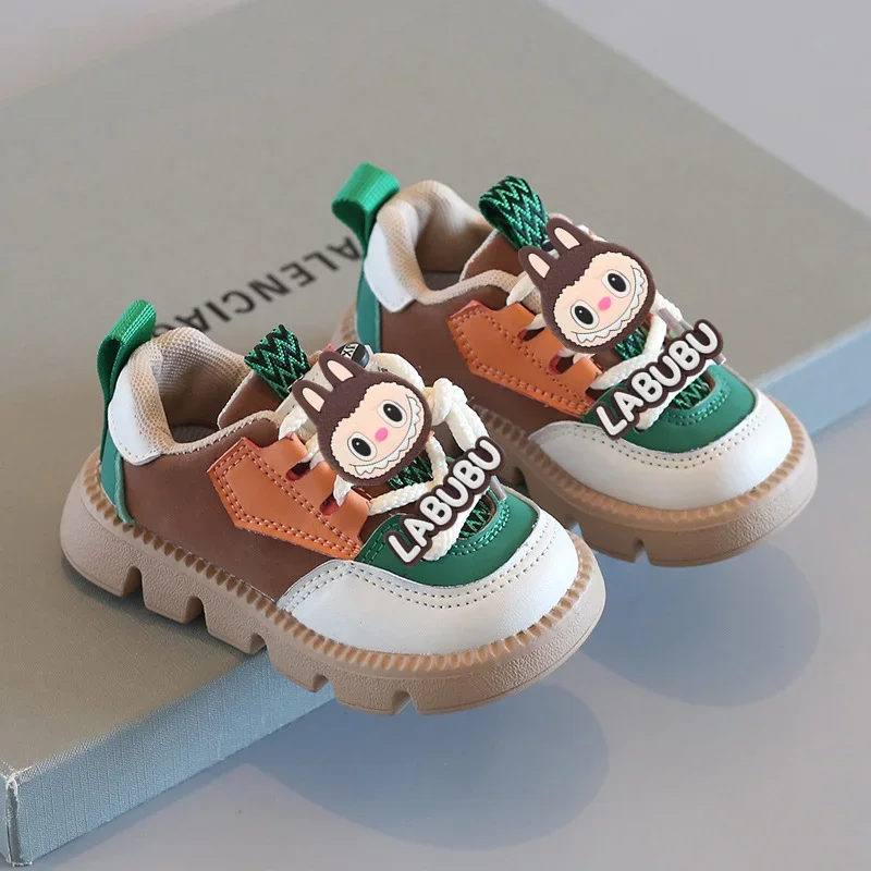 

Non-slip Casual Shoes Baby Soft Sole Toddler Shoes MINISO labubu SneakersChildren Spring Autumn New Boy Girl sports Board Shoes