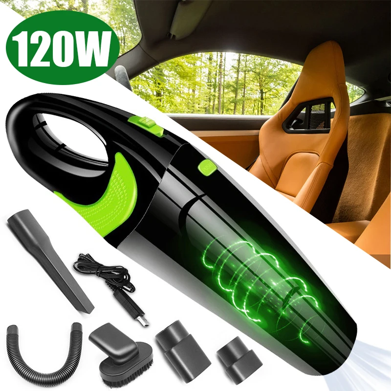 

120W 2100Mah Powerful Wireless Car Vacuum Cleaner 4000Pa Powerful Suction Portable Handheld Car Cleaner Car Appliances