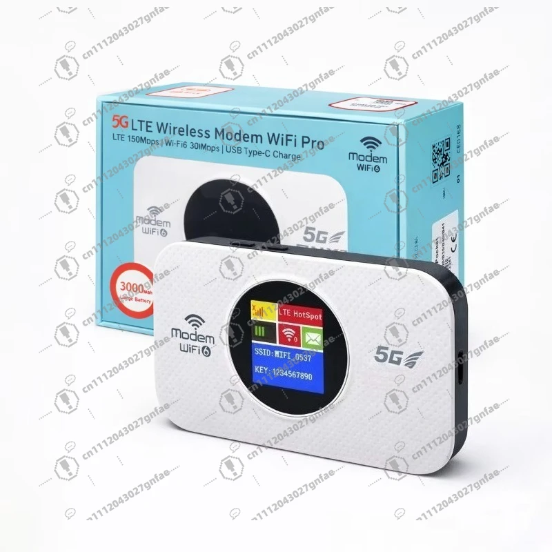 Portable Wifi SIM Mini Wifi De Poche Wi-fi Pocket Portable 4G Wifi Hotspot 3000mAh WPS USB WiFi6 LCD for outdoor use