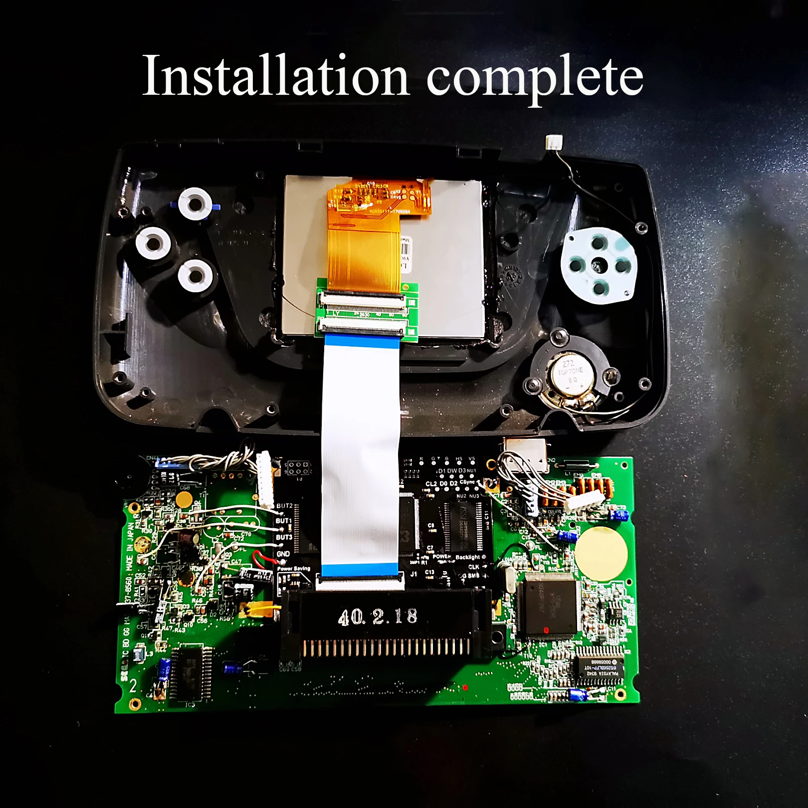 Imagem -06 - Tela Lcd para Sega Game Gear v4 Full Display Vga Out Mod Destaque Brilho Ajustável gg Console