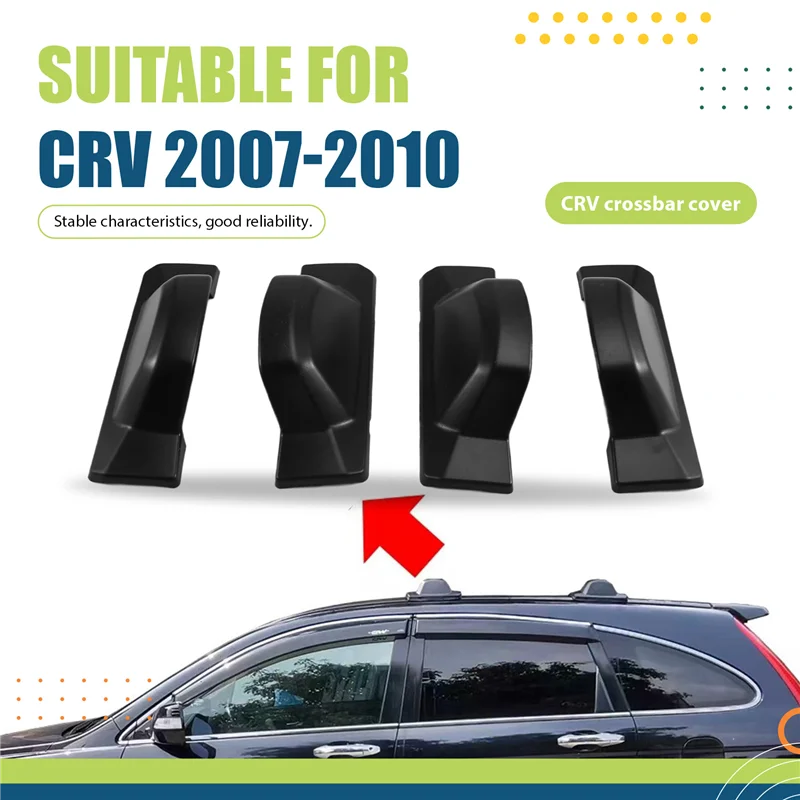 

4Pcs Roof Rack End Cap Cover For Honda CRV 2007-2010 Car Roof Luggage Rack Roof Rails