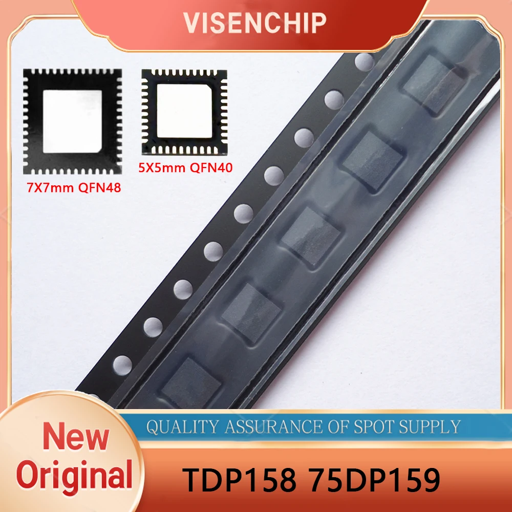 1piece New Original TDP158 TDP158RSBR SN75DP159RSBR SN75DP159RGZT SN75DP159 75DP159 5X5mm 7X7mm QFN-40 QFN-48