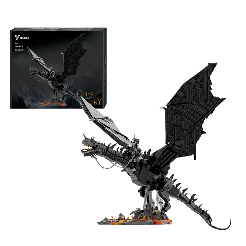 

Фильм Fell Beast Dragon Building Blocks Роман Сцена Кольцо Вулкан Сборка Кирпич Модель Комплект Игрушки Для Взрослых Детей Коллекционные Подарки 2199 ШТ.