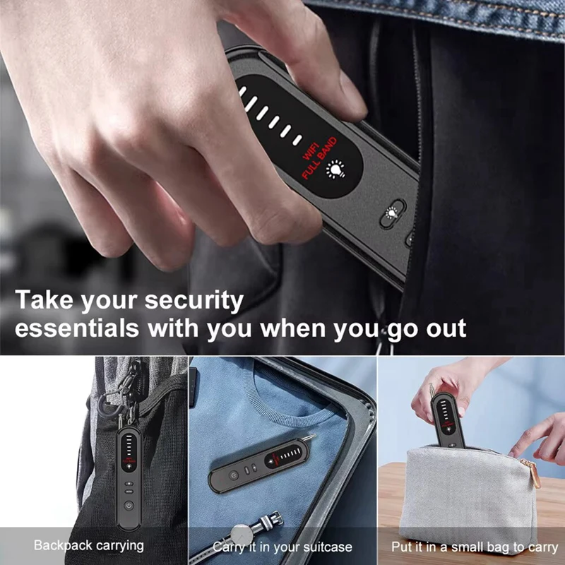 เครื่องตรวจจับอัจฉริยะ Anti- Car Tracker การฟังอุปกรณ์ความไวเครื่องสแกนสัญญาณไร้สายสําหรับ Home