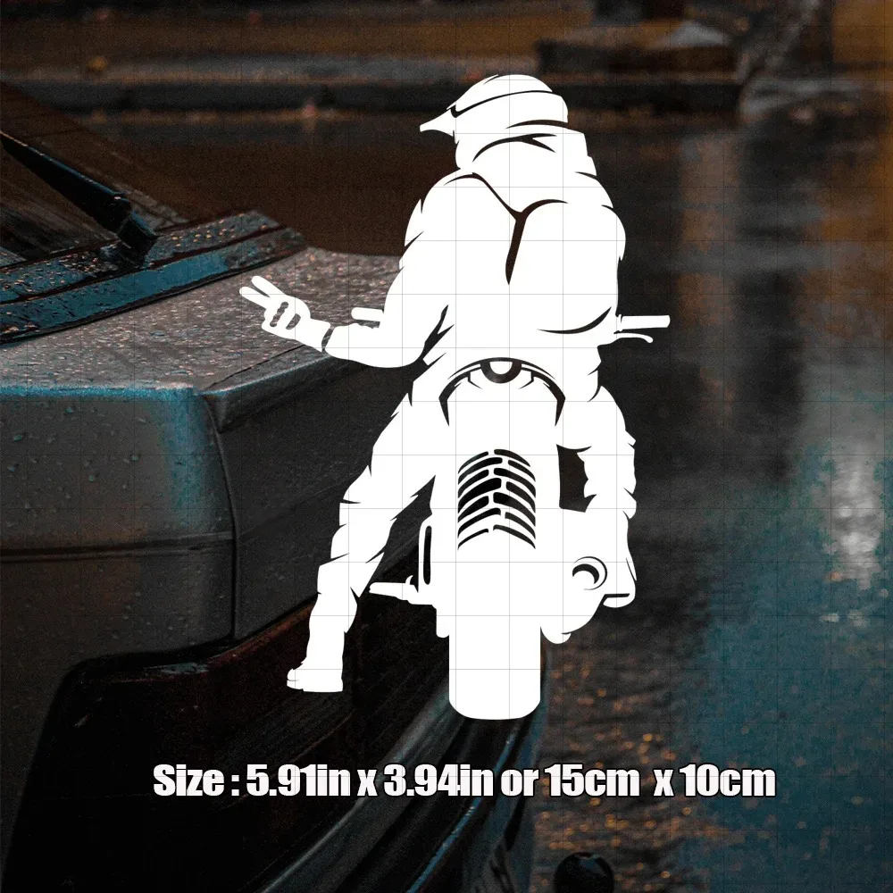 1pc Biker Respect Waterproof Vinyl Sticker Bold Graphic Decal for Motorcycle Car Laptop