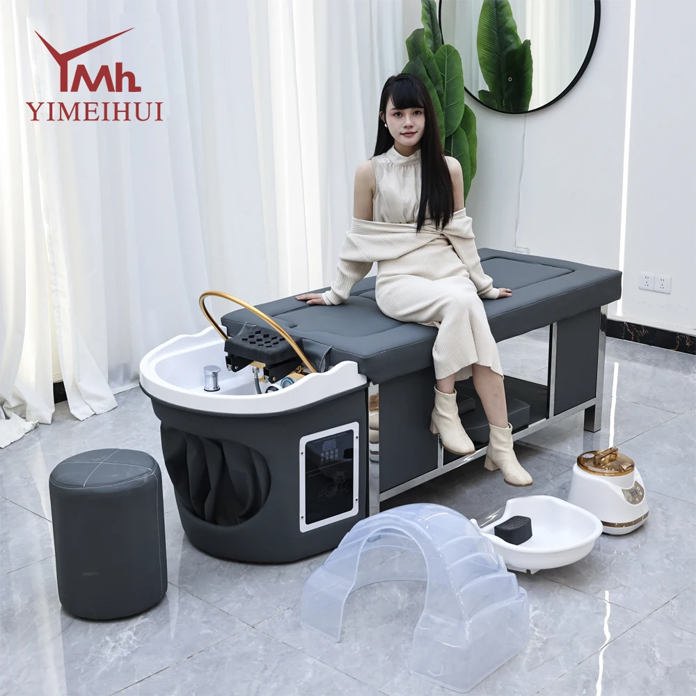 

Multifunction Thai Massage Bed Spa Table Salon Furniture-Shampoo Chair Hair Wash Body Moxibustion