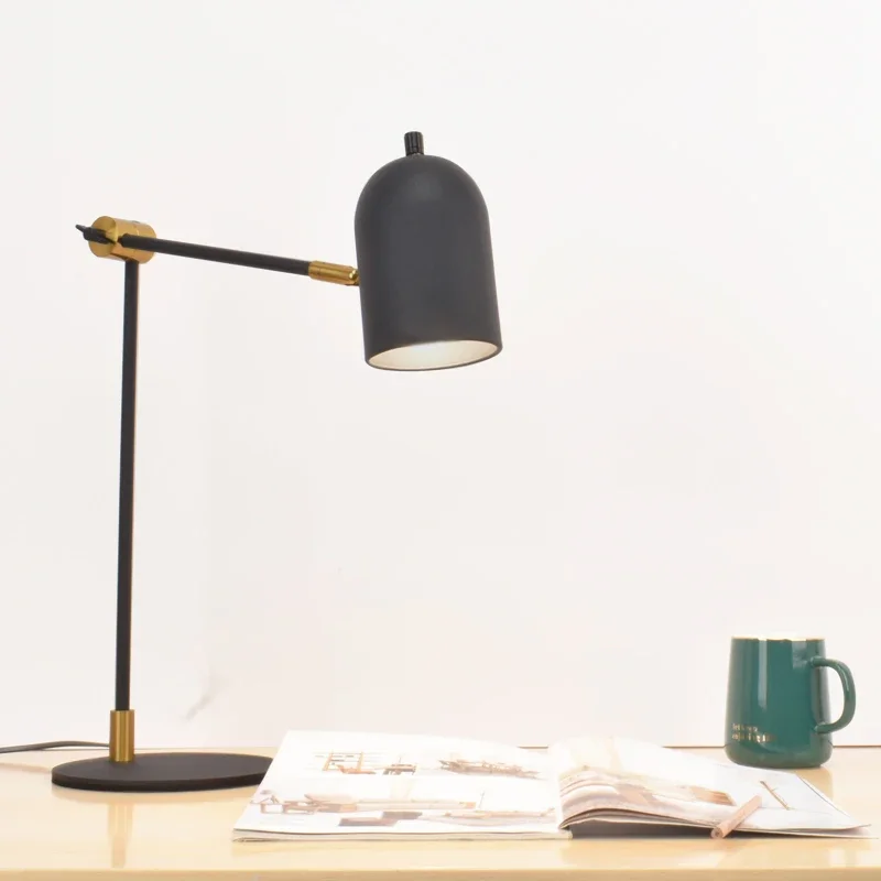 

Nordic Style Work Study Office Computer Bedroom Bed Reading Long Arm Home Eye Protection Desk Lamp