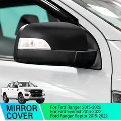 1Pair Mirror Cover Side Mirror Caps For Ford Ranger 2012-2022 T6 T7 T8 Wildtrak XLT XL Car Accessories