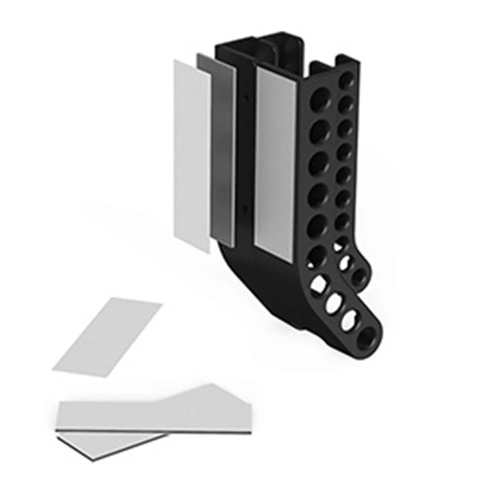 

Storage Bracket for AA AAA Batteries Wall Mount Black Holder ganizer Container Dispenser Case Keeper Small Item