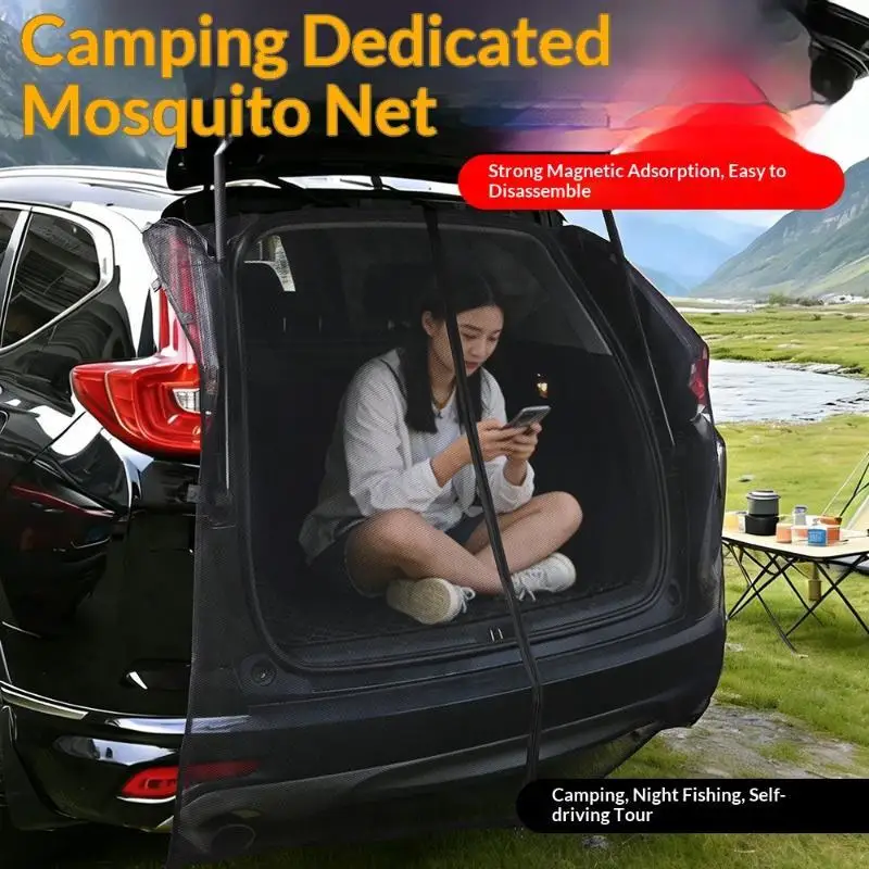 RV Tailgate Door Magnetic Mosquito Fly Screen: Net T5/6 Transporter Motorhome Caravan Camper