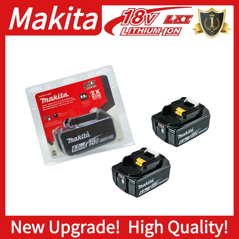 

Долговечный аккумулятор Makita 18 В, источник питания высокой емкости 18 В, 6 Ач, работает со всеми устройствами Makita 18 В.