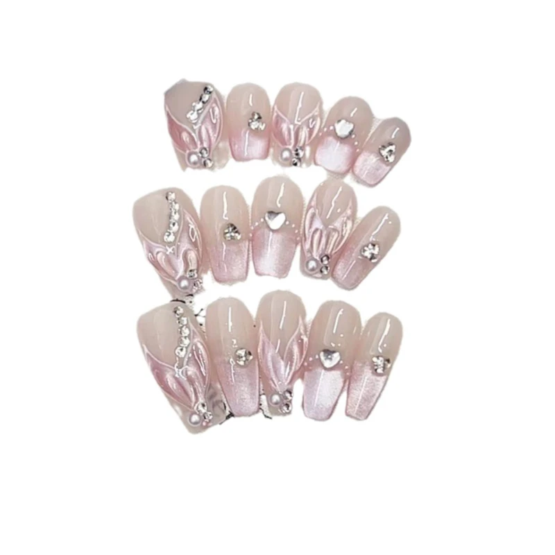

Pure handmade phototherapy wearing nail mermaid legend, wearing nail reuse nail patch