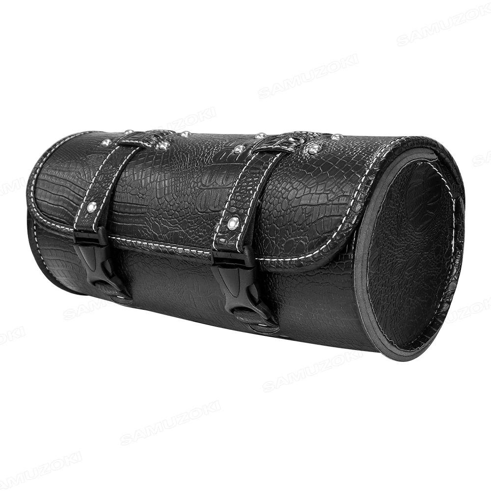 

Подходит для Honda Rebel 500 CMX500, универсальная мотоциклетная сумка для инструментов, искусственная кожа, передняя вилка, руль, седельная сумка, сумка для хранения с хвостом